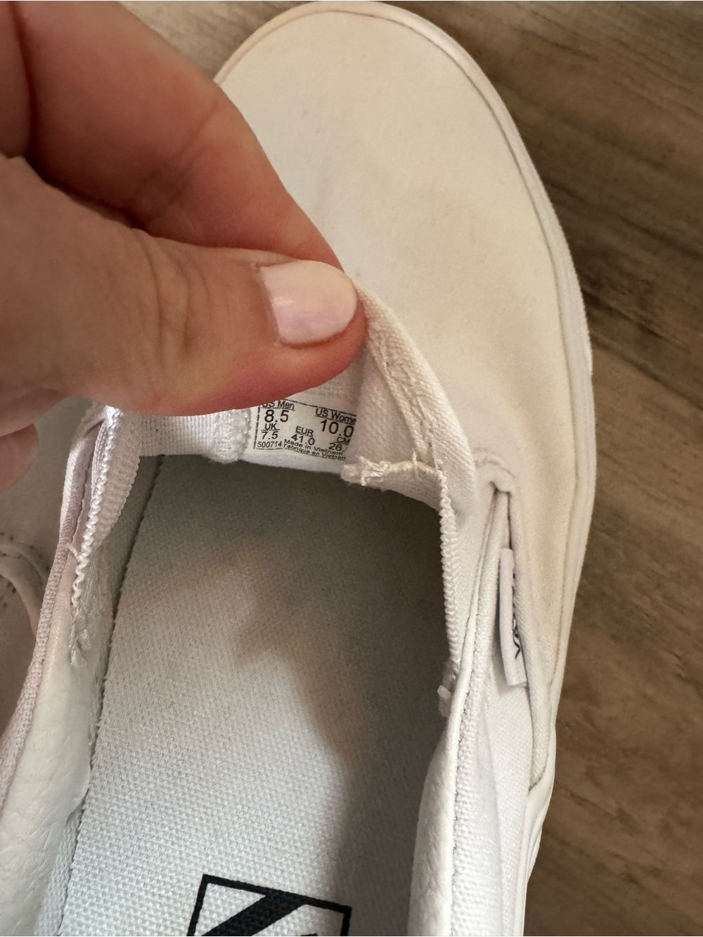 Vans Classic Slip-On Sneakers - White - Picture 5 of 5